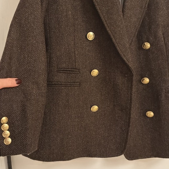 J. Crew RETAIL Bristol blazer in chocolate herringbone wool - Picture 7 of 13